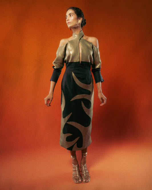 Fulgor Halter Dress - 20% OFF