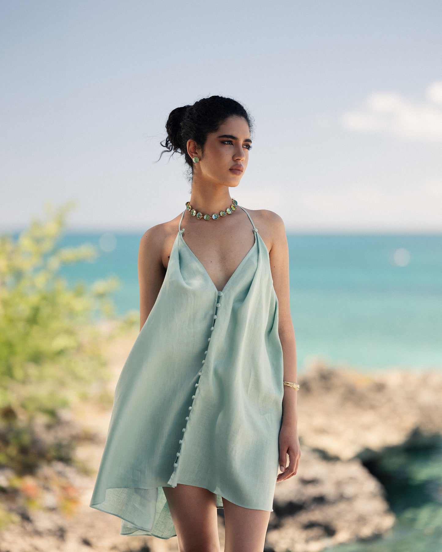 'Oleaje' Mini Dress